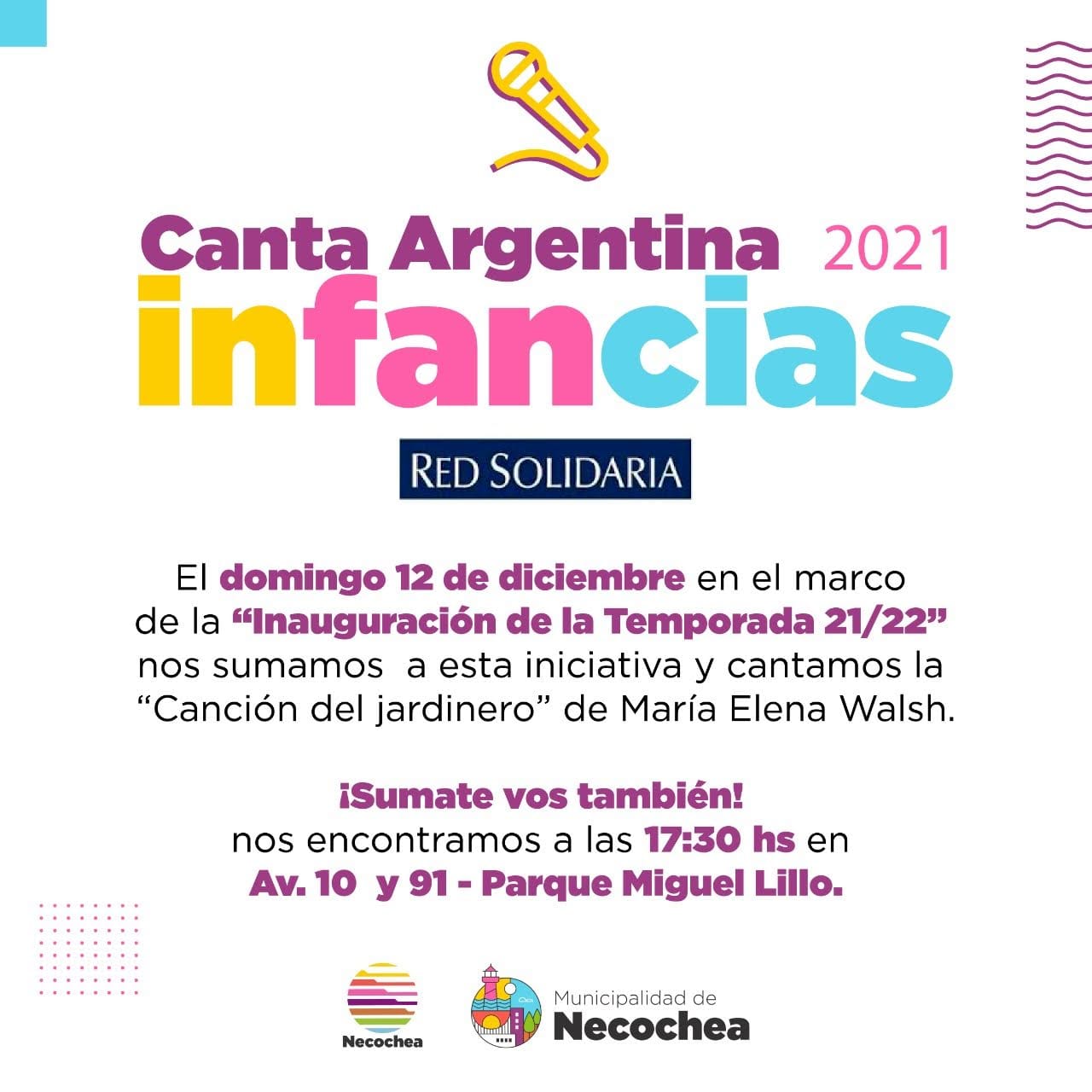 Lee más sobre el artículo En plena inauguración de la temporada, Necochea se sumará al ‘Canta Argentina 2021’